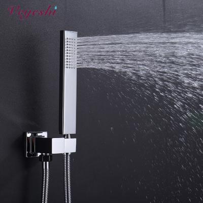 China No Turnout Vegeshi Showerheld Bathroom Set with 1500mm Stainless Steel Shower Hose and Brass Shower Holder for sale