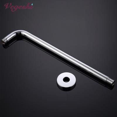 China Without Head-Arm Brass Vegeshi Bathroom Shower Arm Brass Rain Shower With Flange Wall Mounted for sale
