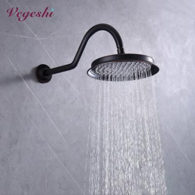 China No Needle Vegeshi Shower Arm With Flange Shower Head Hose Shower Head Supplement S Shaped Arm With Flange Bathroom Accessory for sale