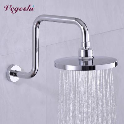 China No Diverter Shower Head Extension Arm Solid Brass Shower Arm Extension with Universal Connection to Showerheads - Adjustable Shower Arm for sale