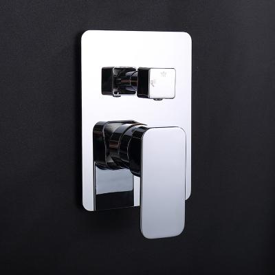 China Vegeshi 2 Way No Diverter Concealed Hot Cold Water Mixer Wall Mounted Diverter Shower Mixer Valve Rainfall Concealed Shower Set for sale