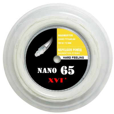China Nylon XVT 65 High Quality 30lbs Hard feeling 200 meters badminton string / badminton racket string for sale
