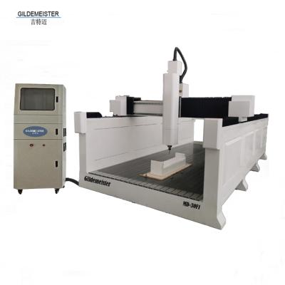 China Construction works 1500x3000mm Styrofoam EPS Foam CNC Router Mold Milling With 4 Axis Rotary Machine for sale