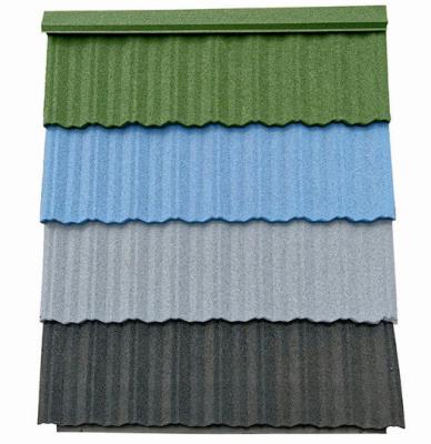 China 0.45mm Classic Tile Bevel Edge Metal Tile Colorido de Pedra revestido AZ150 Aluzinc Tile à venda