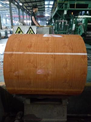 China Revestimiento de paredes Decoración de interiores Bobinas de acero de grano de madera bobina de acero galvanizado pre-pintada Z180 PE 15 años de garantía en venta
