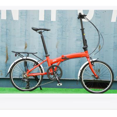 China Aluminum Alloy Mini bicycles steel Red color folding bikes with alloy rims and folding handle bar for hot sale for sale