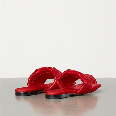 China Fashion Trend Cross Shoes Women Slippers Square Toe Sexy Designer Sandals Women Genuine Leather Famous Brands for sale