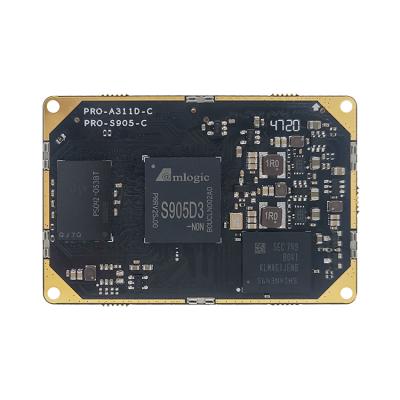 China AMLOGIC S905D3 1.2T NPU Rongpin amlogic PRO-S905 PRO-S905 development board S905D3 core board for sale
