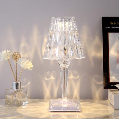 China Modern Touch Led Night Light Modern Bedroom LED Crystal Table Lamp for sale