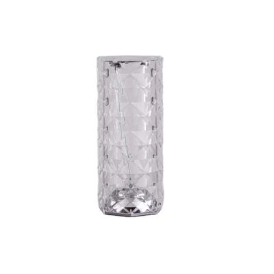 China Modern Rechargeable Led Bedside Crystal Table Night Light Bedroom Touch Control Reading Lamp for sale