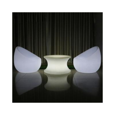 China Modern Best Selling Clear Plastic Chairs Glow Led Illuminated Chair Light Furniture Sofa for sale
