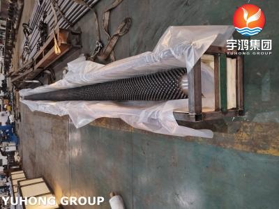 China Topo de aleta con tapones ASTM A106 GR.B con material de tapones de acero al carbono Q235B para calefacción en venta