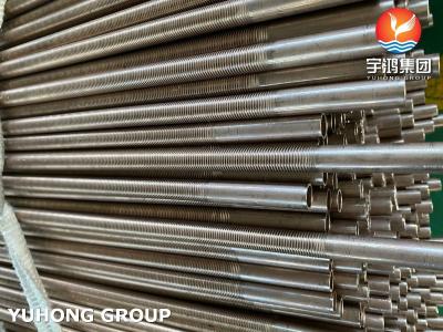 China Low Fin Tubes ASTM B111 C71500 Copper Nickel CuNi30Mn1Fe Tubes For Air Cooler for sale