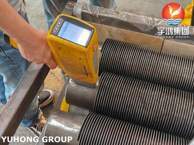 China HFW Fin Tube ASTM A335 P22 Alloy Steel Seamless Tube With 11-13CR Strip For Economizer for sale