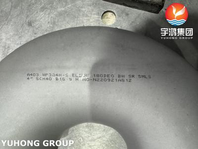 China ASTM A403 WP304H-S Stainless Steel 180 Degree Return Bend For Power Plant for sale