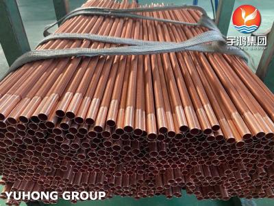 China DHP Copper Alloy ASTM B111 C12200 Low Finned Tube For Condenser Evaporator for sale
