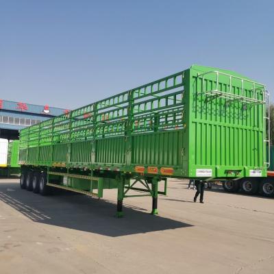 China CIMC 3 Achsel hek Truck Mechanische ophanging hek Halve aanhangwagen Te koop