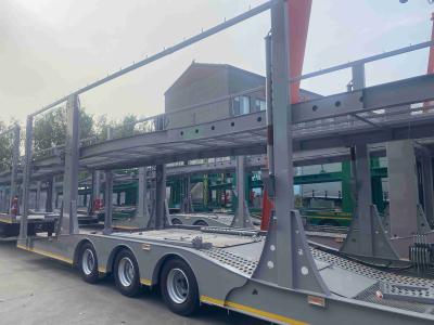 China CIMC Cost Effective 2/3 Axle 8-9 Flatbed Carrier Trailer Double Deck Car Carrier Trailer for sale