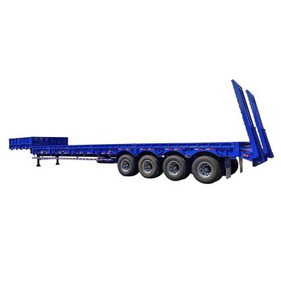 China Customizable Steel Three- And Four-Axis CIMC Lowbed Semi-Trailer Truck Trailers for sale