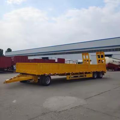 China CIMC 3 Assen 40 -100T Bulk Cargo Transport Utility Stake Animal Sidewall Truck Fence Semi-trailer Te koop