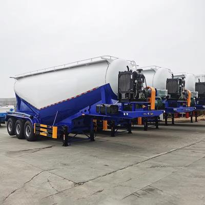 China 3 Achsen Schüttzement Tanker Pulver Transportbehälter Halbanhänger zu verkaufen