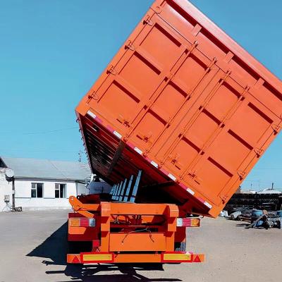 China 3-Axles Tipping Coal Mine Transportation Semi Trailer Engineered For Efficient Transportation Unloading Of Sand Coal for sale