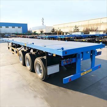 China Heavy Duty Multi Axles Flatbed Semi Trailer For Stable And Efficient Transportation Of Oversized Loads for sale