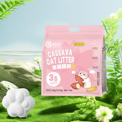 China Dust Free Cassava Cat Litter OEM ODM Highly Adsorbent for sale