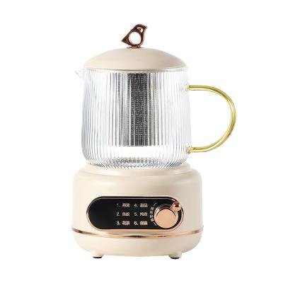 China Small Base 360 Glass Electric Kettle Insulation Rotation Multifunctional Function Degree Kitchen Appliances for sale