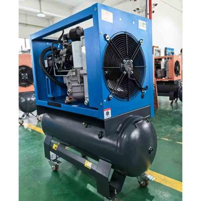 中国 ミニ小型産業用圧縮機 2.2kw 3.7kw 4.5kw 5.5kw 7.5kw 9kw タンク付き単相螺旋式空気圧縮機 販売のため
