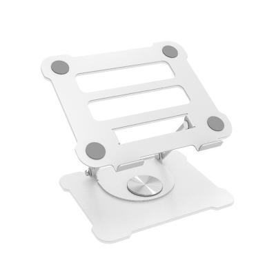 China (Size) Durable 360 Adjustable Foldable Adjustable Metal Notebook Stand Low Angle Waist Rotating Laptop Stand For Macbook for sale
