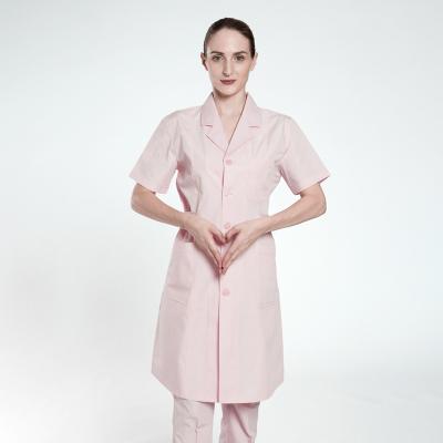 China Customizable Uniform Logo Medical Design Doctor White Lab Coat Hospital Uniforms Made Of Comfortable Material for sale
