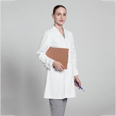 China High Quality Medical Uniform Doctor Scrubs Logo Women Men Hospital Custom Dental Medical Uniforms Fashion Long Sleeve Lab Coats for sale