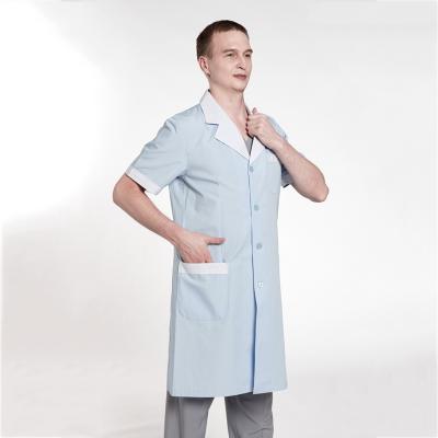 China Medical Unform High Efficiency Soft And Cool Hospital Staff Comfortable Clinical Polyester Room Operation V-Neck Lab Coats Scrubs Uniform Sets for sale