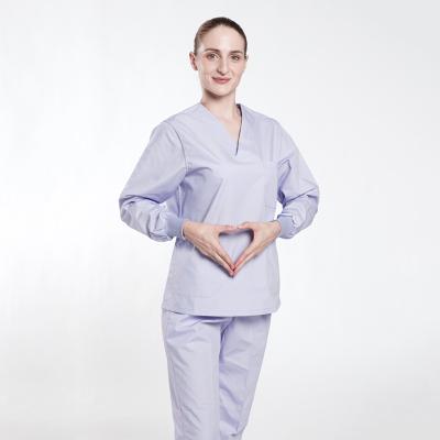 China Dental Surgical Short Sleeve V-Neck Set High Quality Hand Clothes Medical SPA Doctor Suit Nurse Uniform Wash Dental Suit for sale