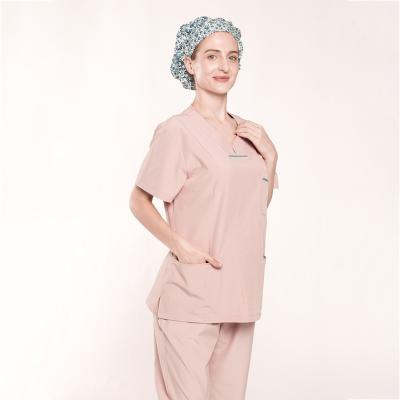 China Medical Uniform High Quality Soft and Comfortable Surgical Spandex Spa V-neck Hand Wash Hospital Staff Medical Clothes for sale