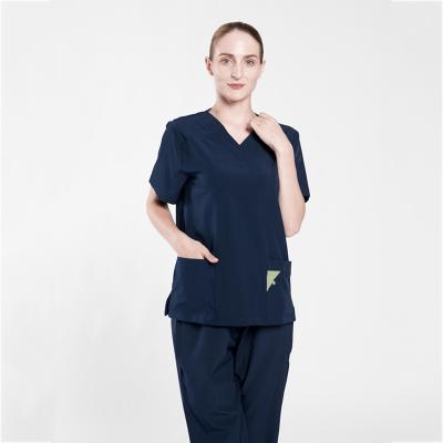 China Cheap Multicolor Medical Unform Rise Soft and Comfortable Spa Surgical Cosmetologist Polyester Spandex Hand Wash Disposable Clothes for sale
