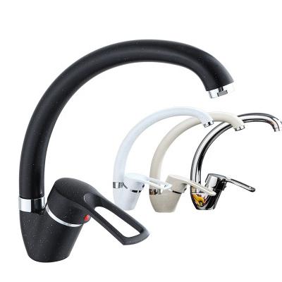 China Hot and Cold Other Kitchen Basin Faucet Chrome Black Single Handle 360 Rotating Torneira Home Water Deck Mounted Mixer Tap for sale