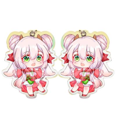 China Custom Acrylic Glass Key Chain Advertising Animation Cartoon DIY Acrylic Key Chain for sale