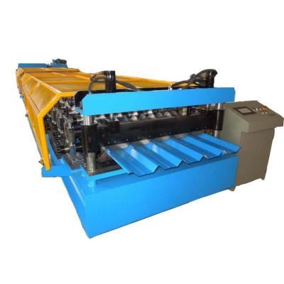 China Construction works Customized 686 840 trapezium steel galvanized aluminum ibr roof sheet roll forming making machine for sale