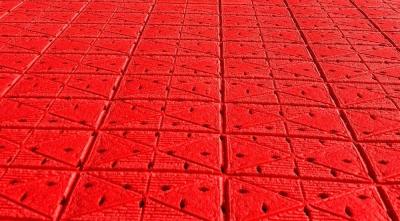 China Weather Resistance Shock Pad For Artificial Turf Lawn Solution For EN15330 FIFA 2024 Sports Fields Construction for sale