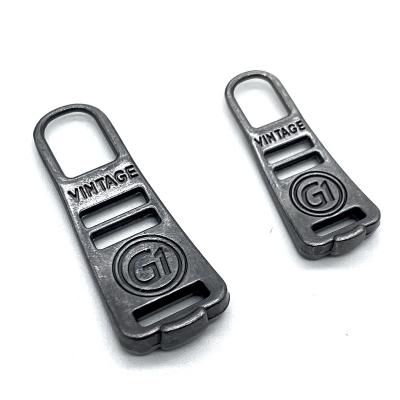 China Custom Logo Zipper Puller Custom Zippers Metal Zipper Puller #5 Wholesale New Design Nickel Free for sale