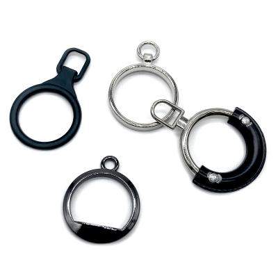 China Wholesale Custom Nickel Free Engraved Logo Metal Brand Zipper Pulls, Custom Colorful Metal Zipper Slider Puller For Handbag Garment for sale