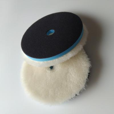 China 6 inch wool car bodies Japanese long disc car polishing wool polishing pad for sale