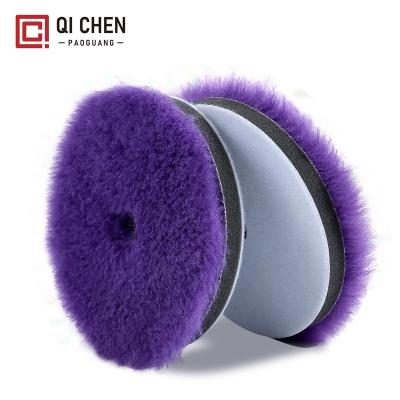 China Automotive Paint Polish 5 Inch Wool Foam Soft Polishing Pad 130 Mm Polishing Machine Automotive Cleaning Buffing Pad for sale