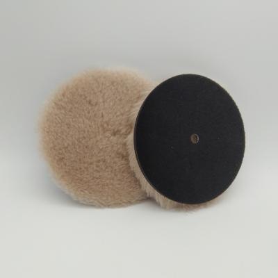 China 7 Inch Car Body Shops Beauty Factory Selling Durable Polishing Pads Wool Wool Polishing Pads for sale