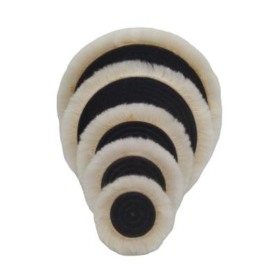 China The car bodies latest product soft wool polishing long pad is a 5 inch wool ball for polishing wheel of automobile polishing for sale