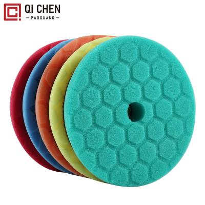 China Car Body Foam Auto Polish Pads Polishing Wheels Pads Pads Polishing Pads Car Polishing Sponge 5 Inch 125mm Blue Orange White Yellow Blue for sale