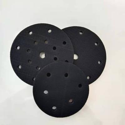 China Cheap Car Body 5 Inch 6 Hole Air Sander Polishing Machine Backing Plate OrbitalSanding Polisher Pads Double Palm Rubber Random Pad for sale