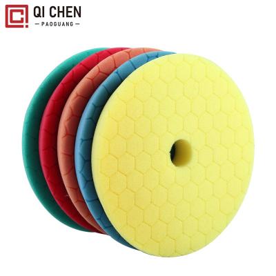 China Chinese High Quality Car Body Diamond Polishing Pad Sponge Cutting, Polishing and Finishing 3 Step Self Adhesive Sponge Pad for sale